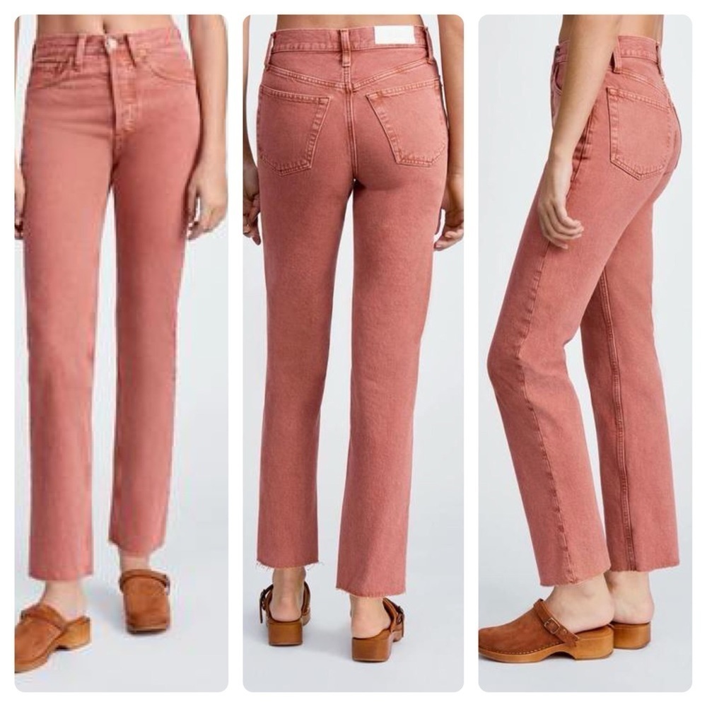 NWT RE/DONE
70s High Rise Stove Pipe straight-leg jeans (16)